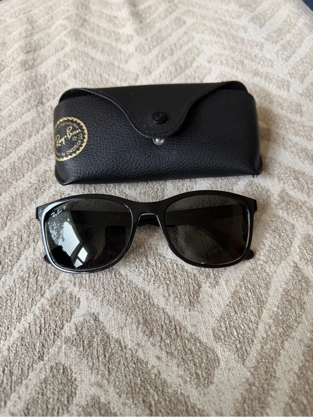 Ray-Ban Black Frame Sunglasses with Black Lenses